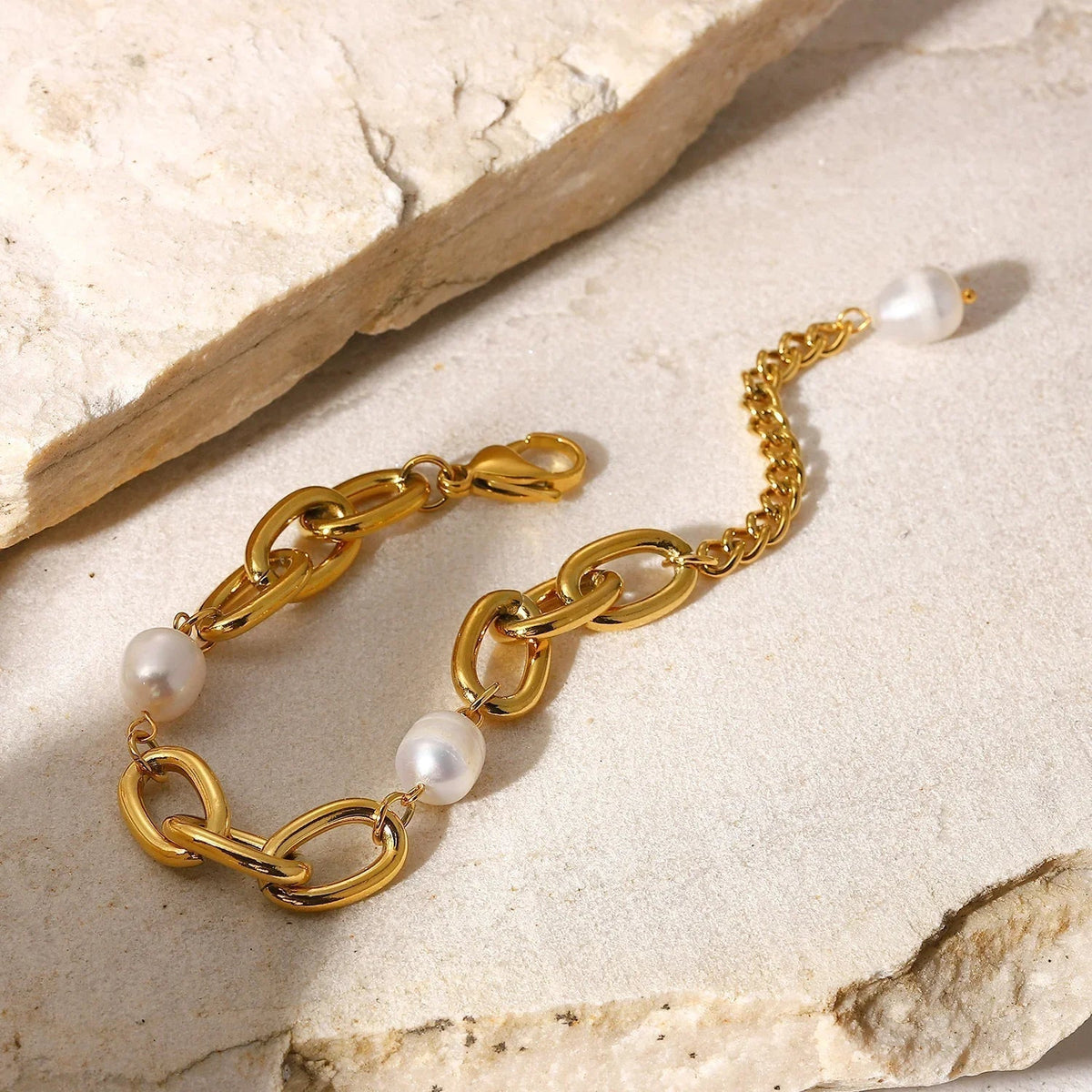 [VA]Ysabel Armband mit groben Süßwasserperlen