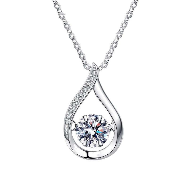 [VA]DANCING WATER DROP MOISSANITE HALSKETTE