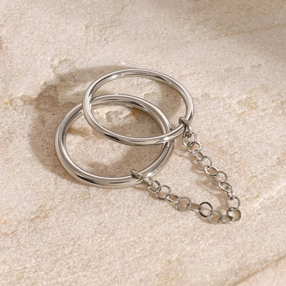 [VA]Bridget Chain Stacked Ring