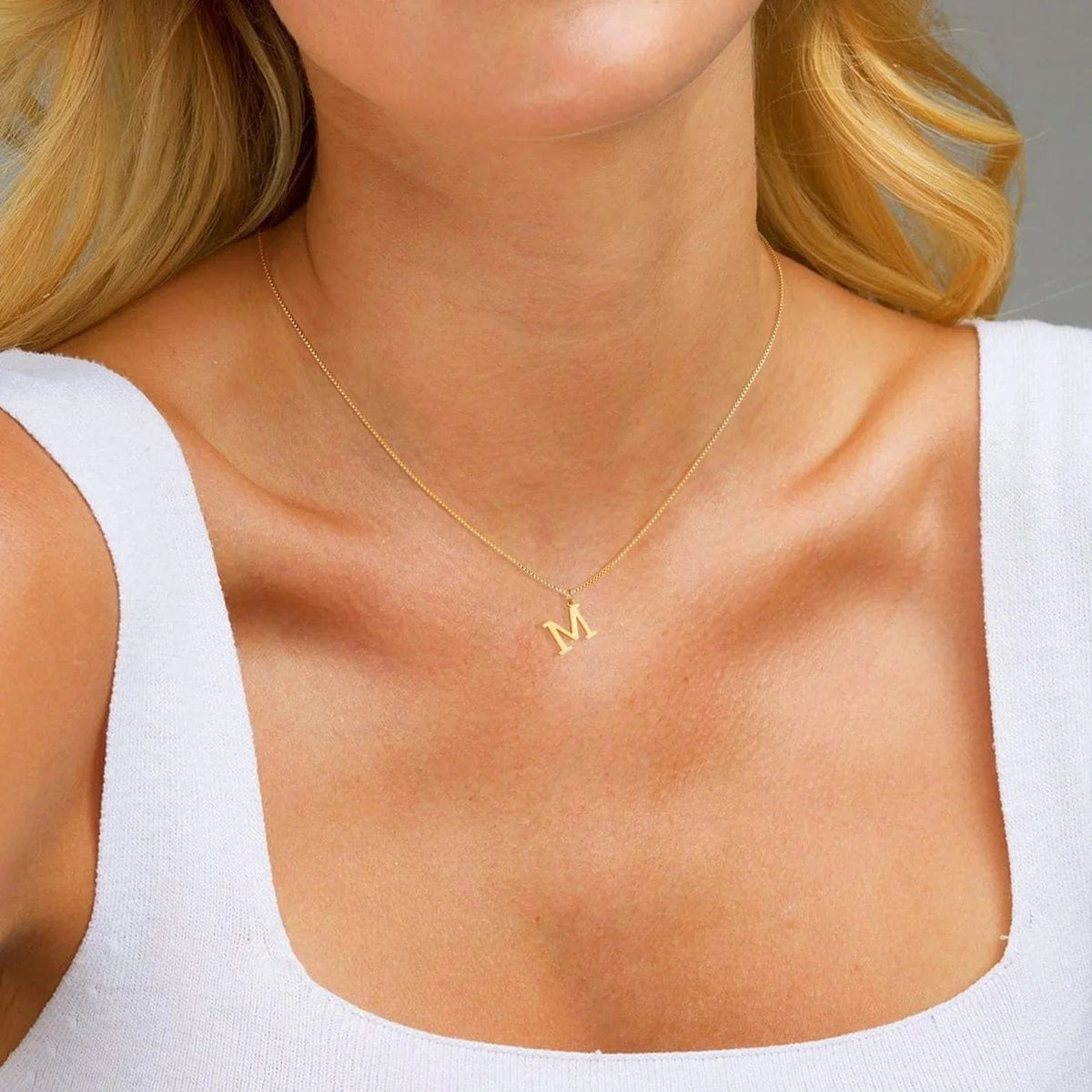 [VA]Therese Initialen-Halskette in Gold