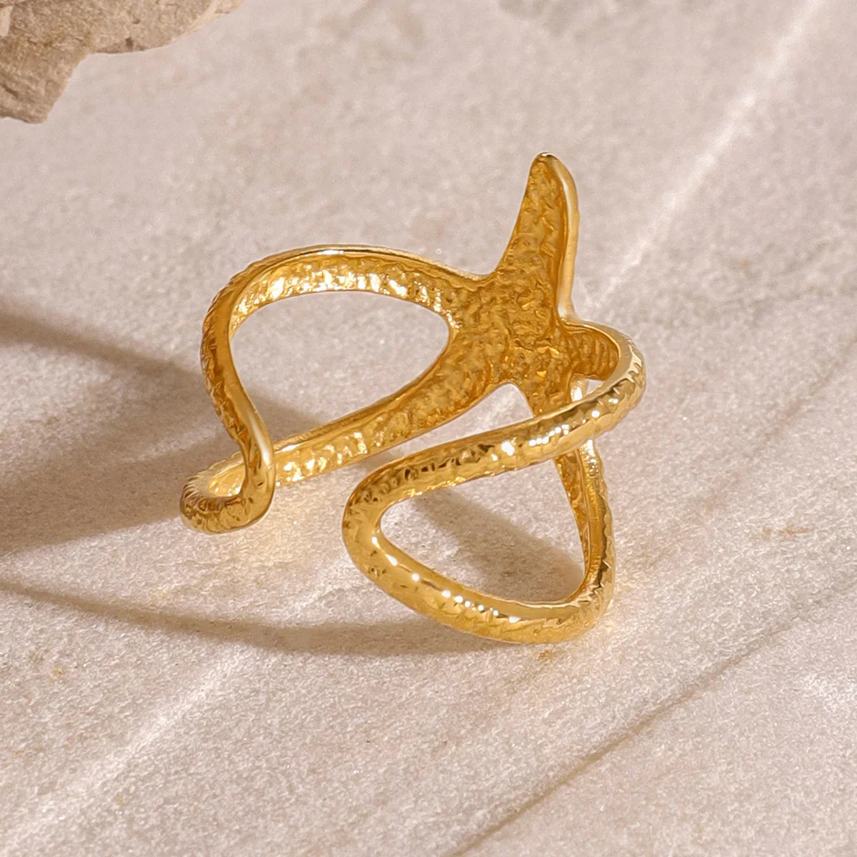 [VA]Aurelie Seestern-Ring mit Goldstern
