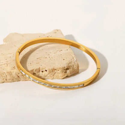 [VA]Grace Gold Diamond Bangle