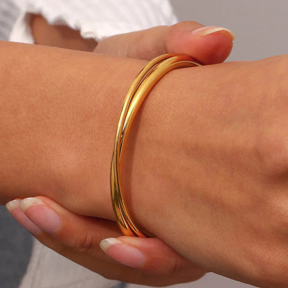 [VA]Rianne Layered Gold Bangle