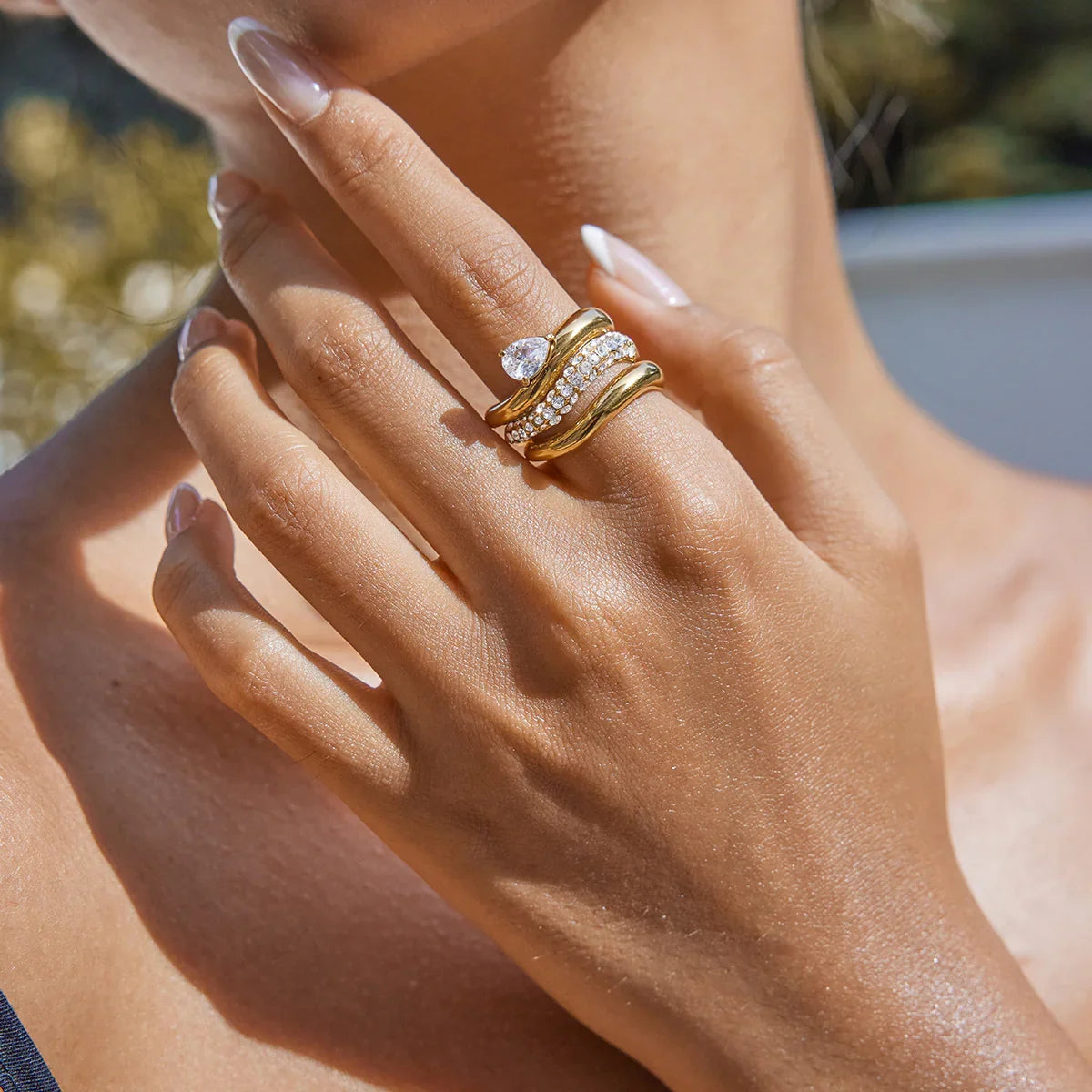 [VA]Noemi Kuratierte Ring-Stapel-Kollektion