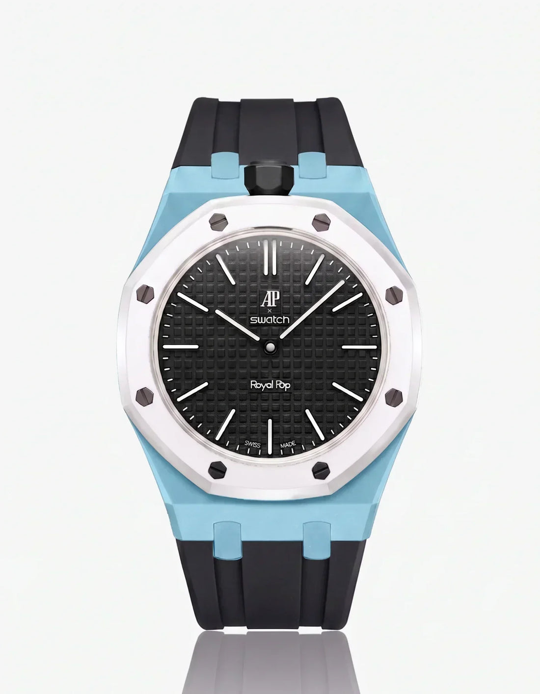 Silicone Strap & Case Royal Pop Ocho Negro(Customize  Colors)