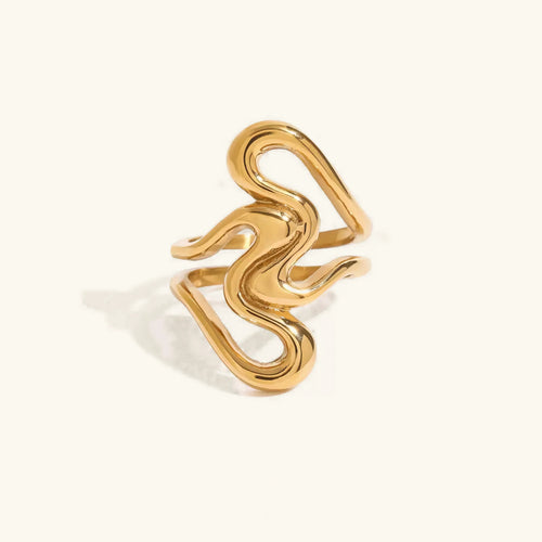 [VA]Corina Abstract Gold Ring