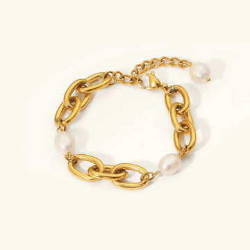 [VA]Ysabel Armband mit groben Süßwasserperlen