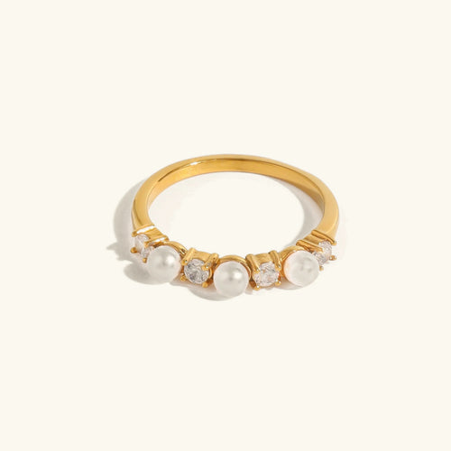 [VA]Keisha Diamond Pearl Ring