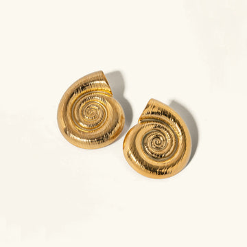 [VA]Nauticia Gold Shell-Ohrringe