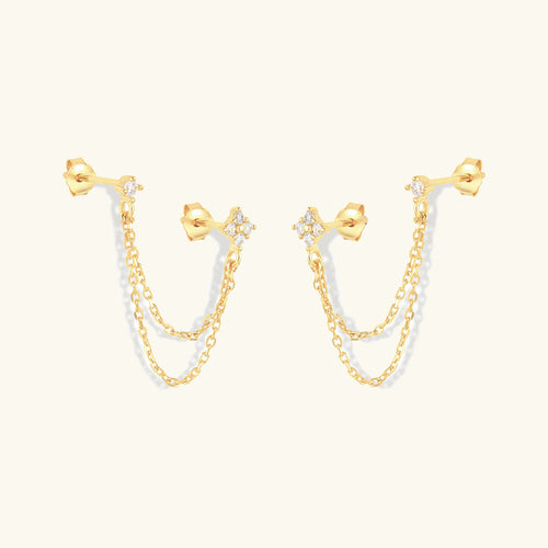 [VA]Kendall Diamond Chain Stud