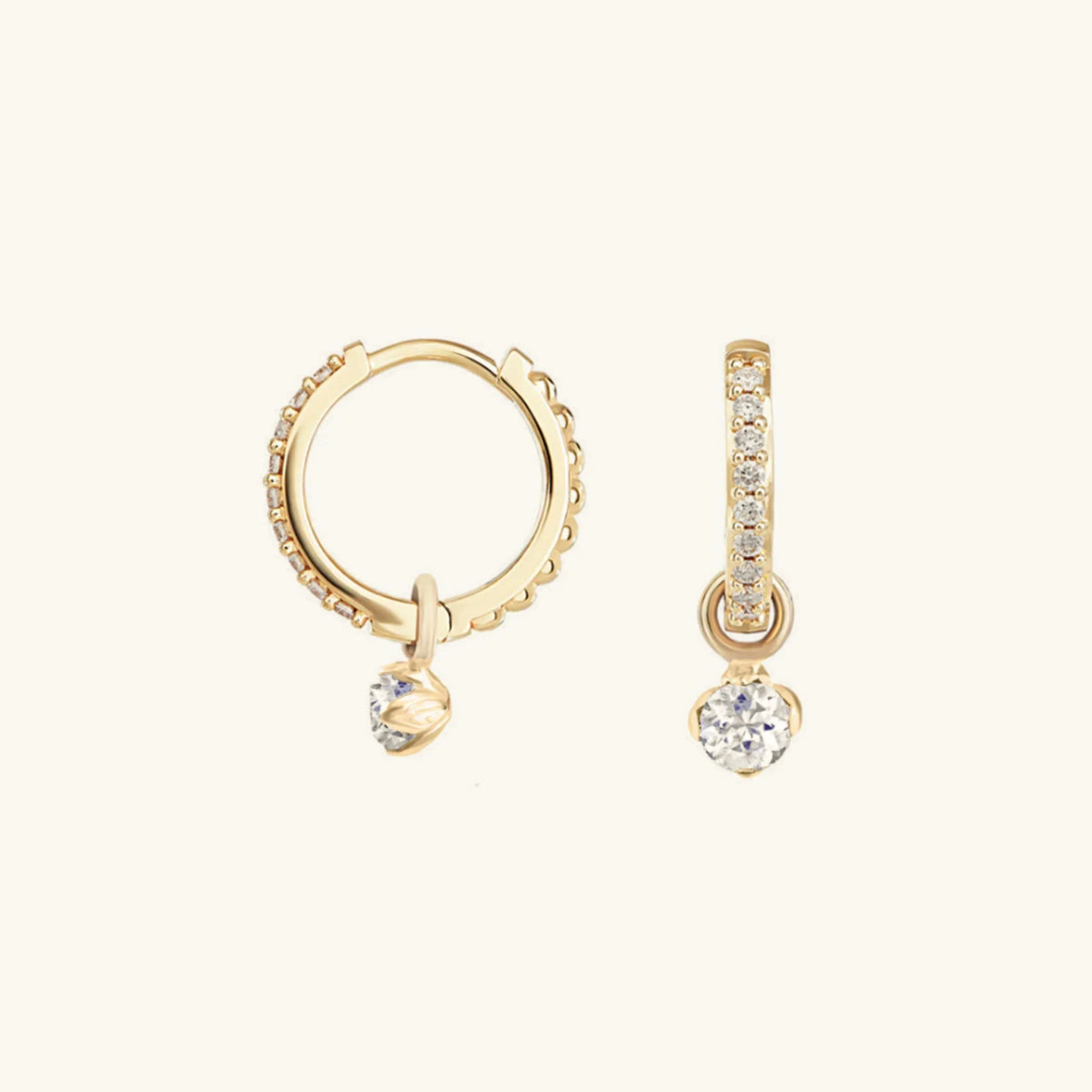 [VA]Blake Reversible Diamond Hoops