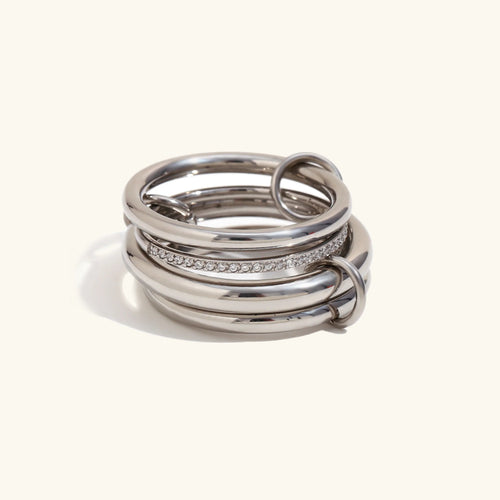 [VA]Emmanuelle Diamond Ring Stack