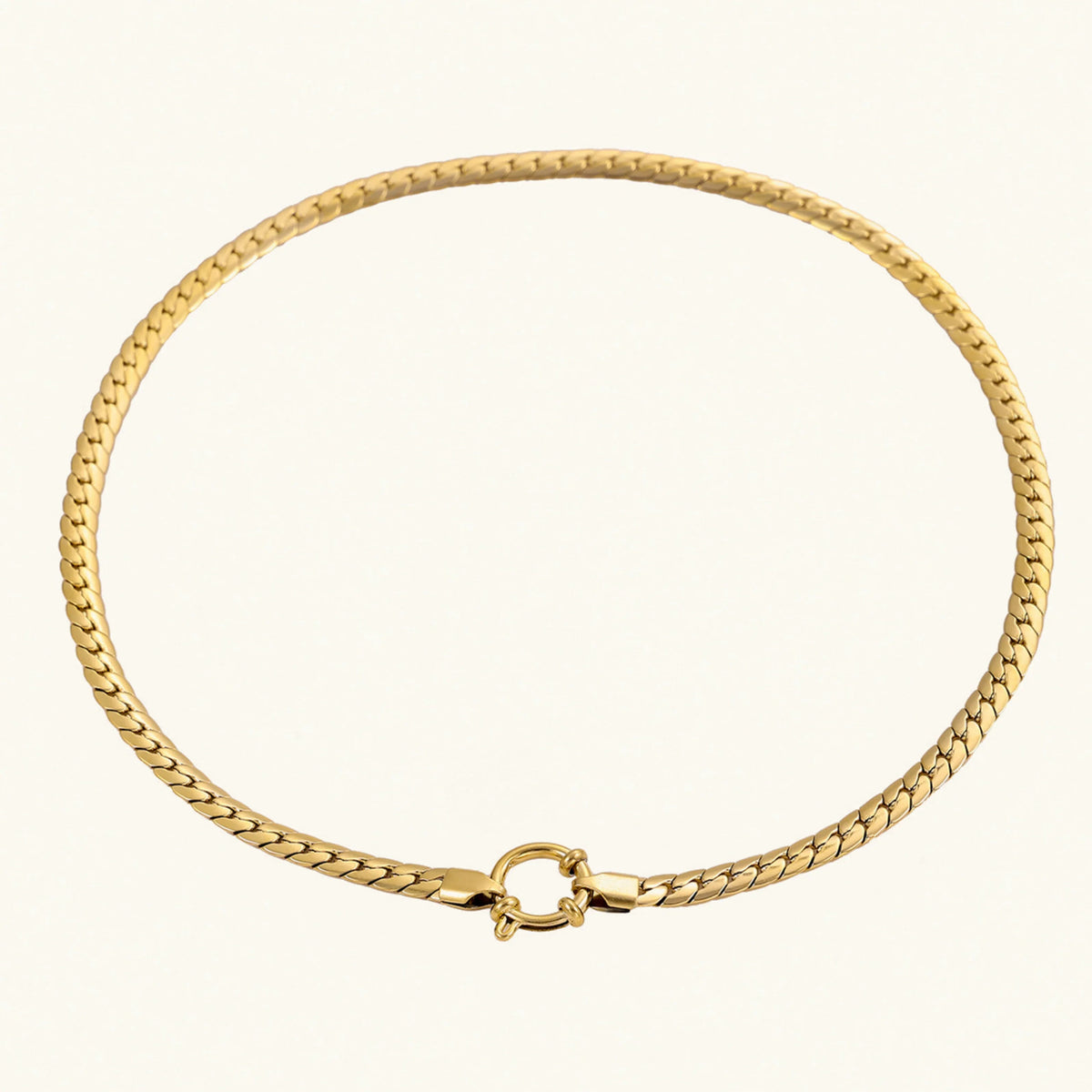 [VA]Gardenia Gold Fischgräten-Anhänger