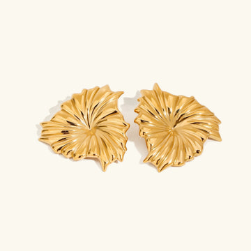 [VA]Rafaela Sculpted Petal Gold-Ohrringe
