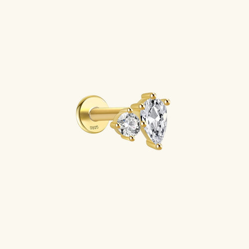 [VA]Kate Flat Back Diamond Stud