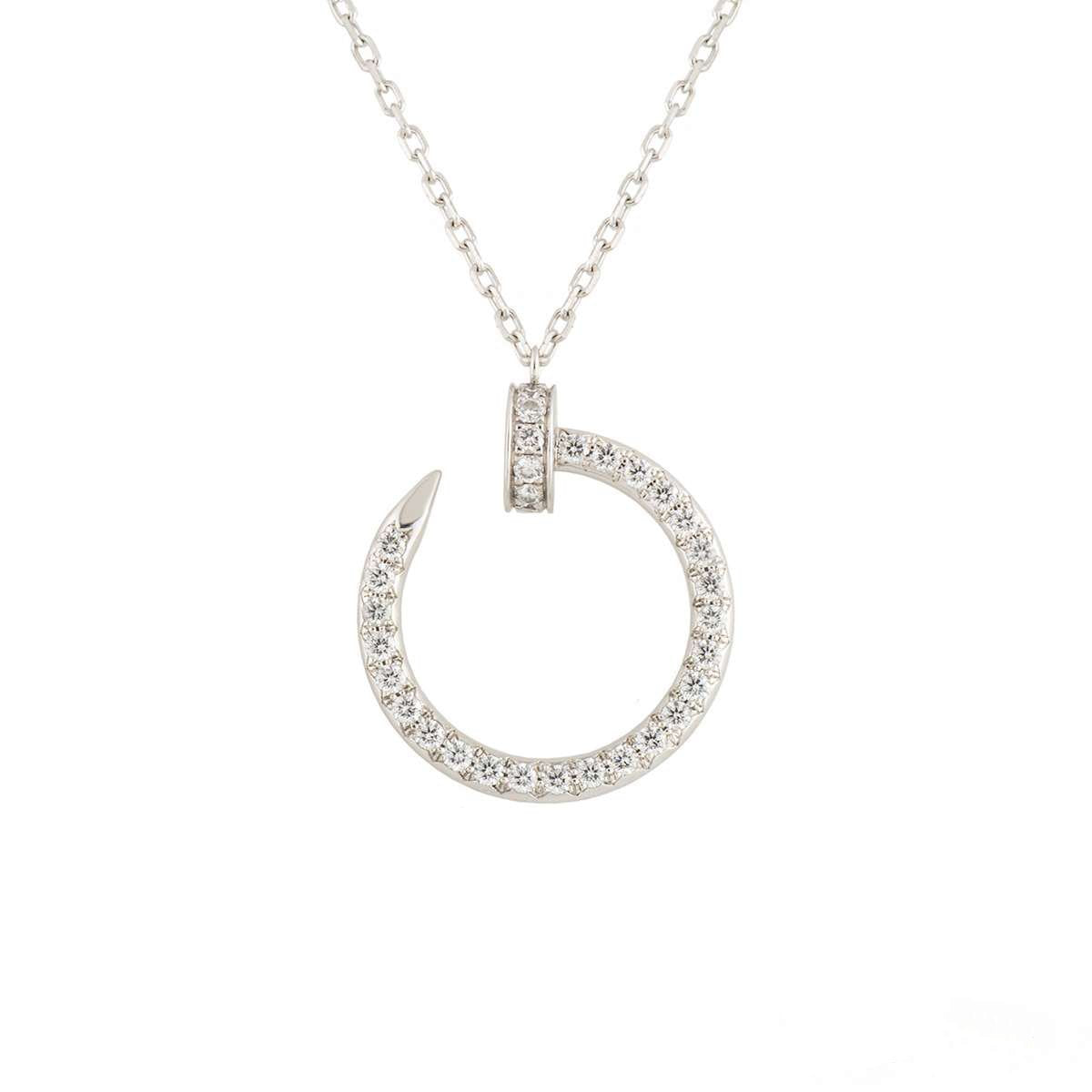 [VA]JUSTE HALSKETTE SILBER DIAMANTEN