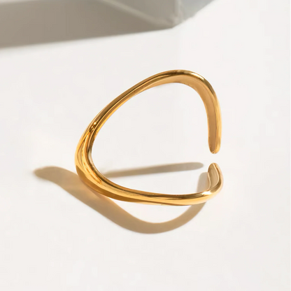 [VA]Paisley Gold Arc Ring