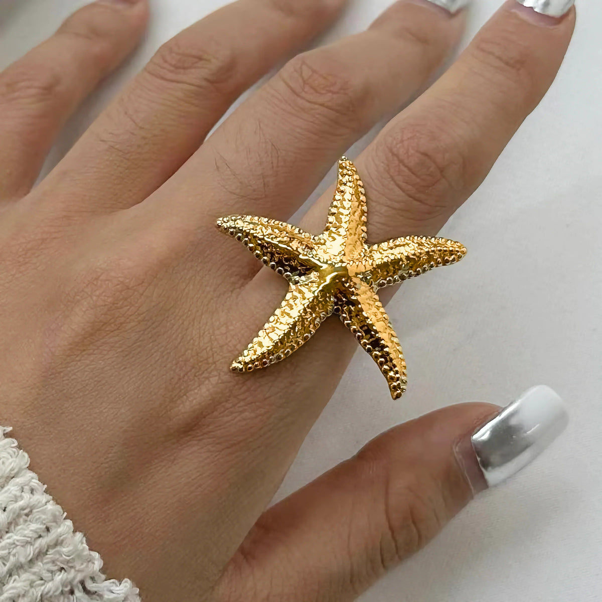 [VA]Seabreeze Gold Starfish Ring