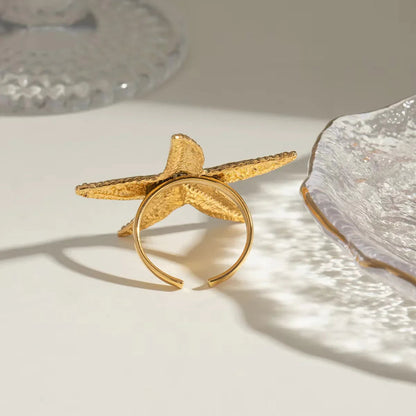 [VA]Seabreeze Gold Starfish Ring