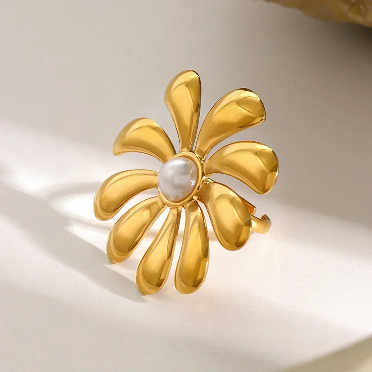[VA]Bellemare Blumen-Ring in Gold