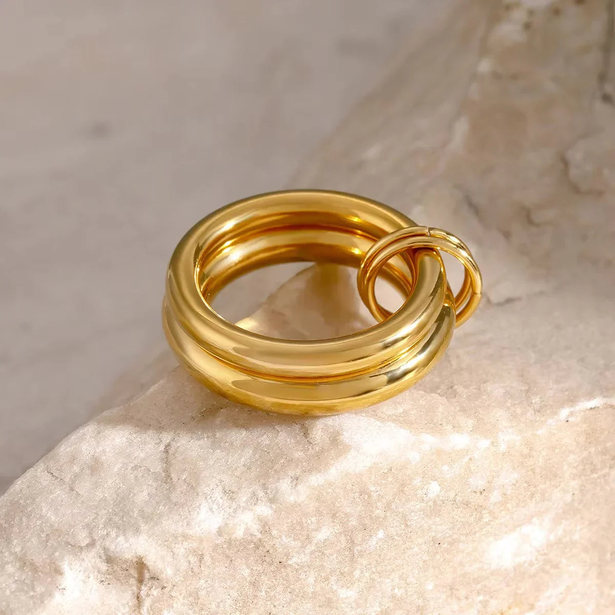 [VA]Dune Stacked Gold Ring