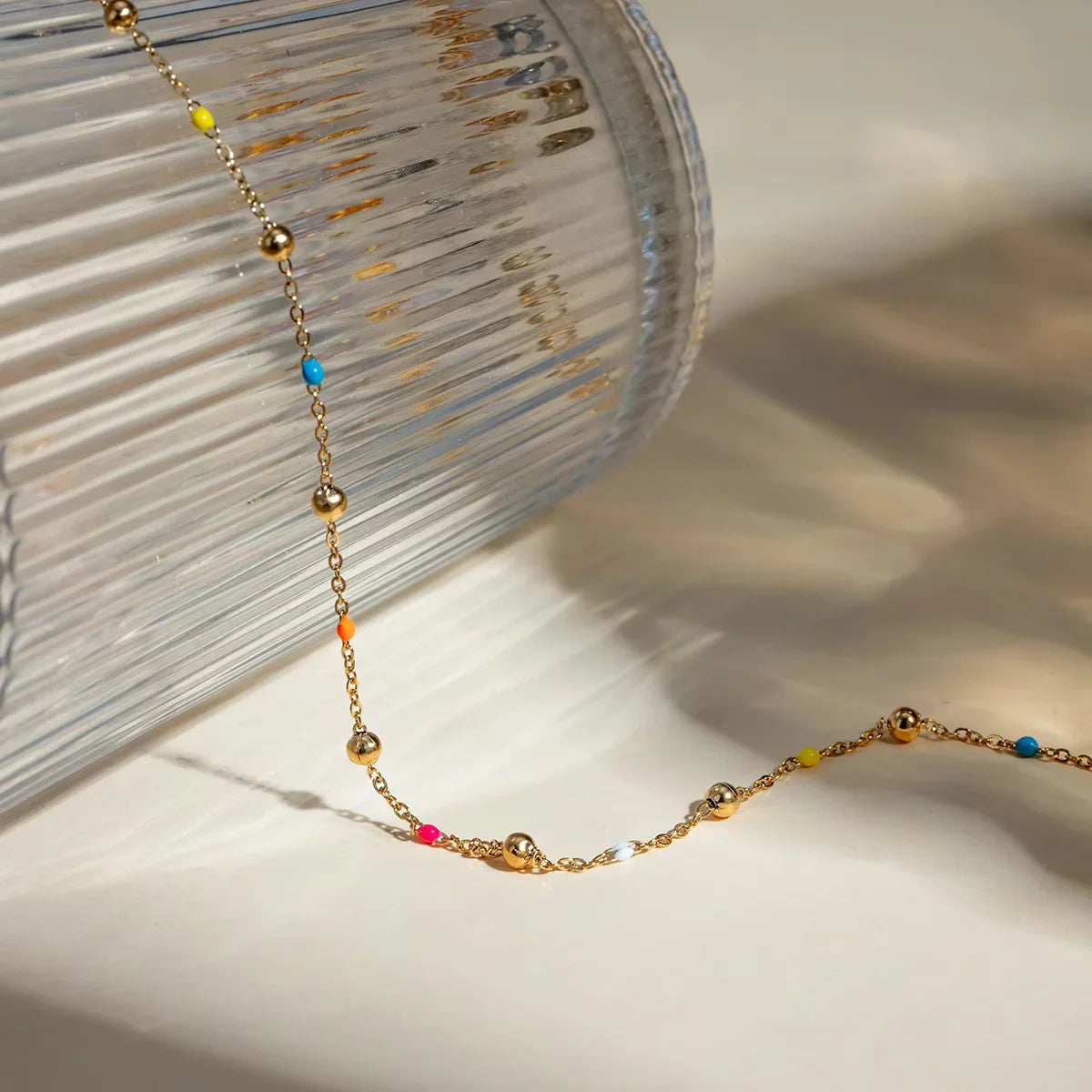 [VA]Amphitrite Gold Chain Bead Necklace