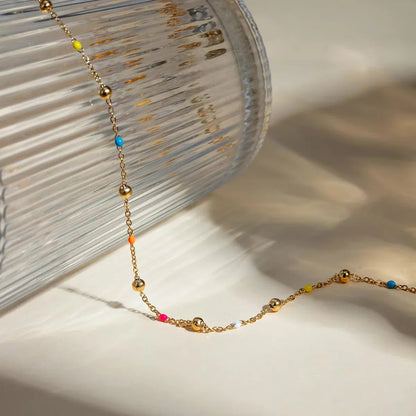[VA]Amphitrite Gold Chain Bead Necklace