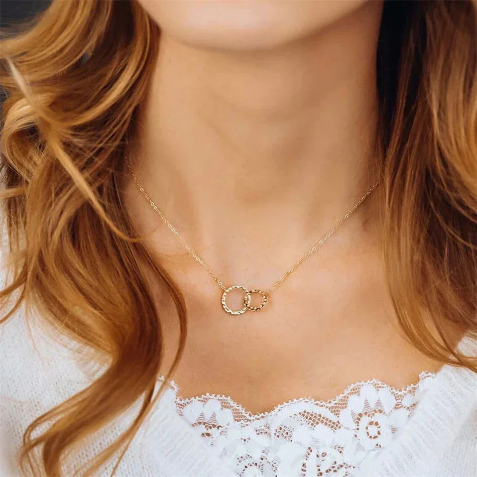 [VA]Isabelle Gold-Creolen-Halskette