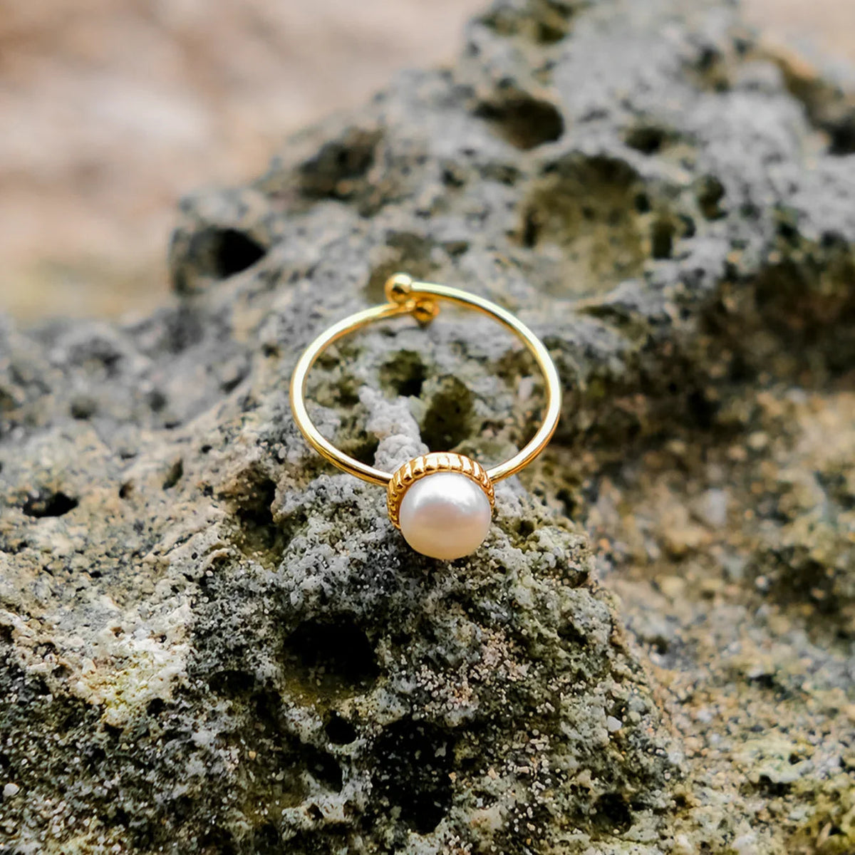 [VA]Solis Gold Pearl Ring