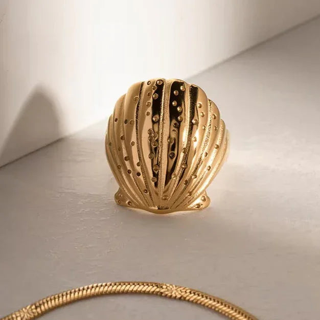 [VA]Aloha Gold Seashell Ring