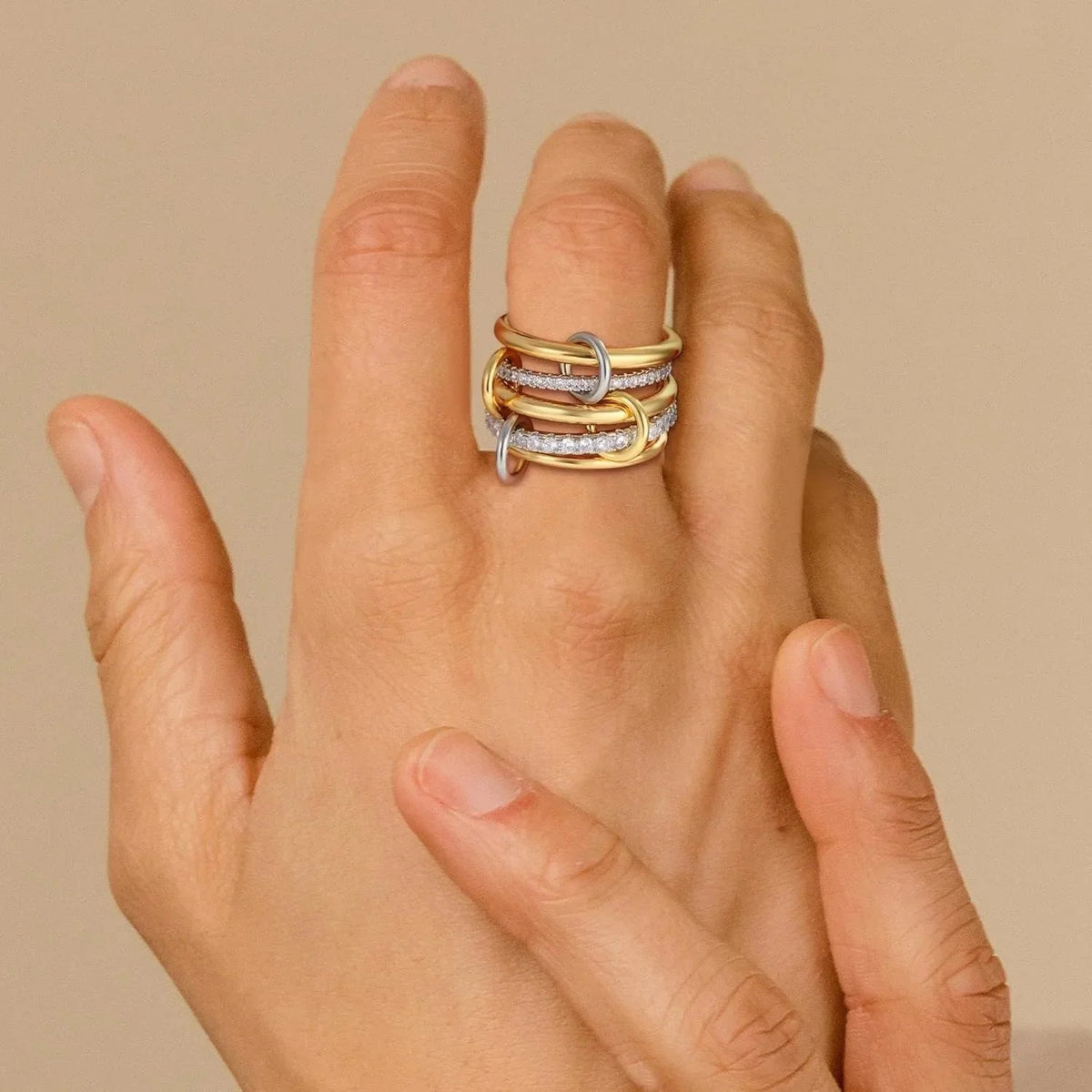 [VA]Vera Stacked Diamond Ring
