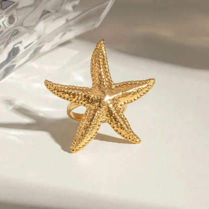 [VA]Seabreeze Gold Starfish Ring