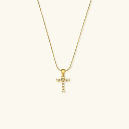 [VA]Augustine Initial Letter Pearl Necklace