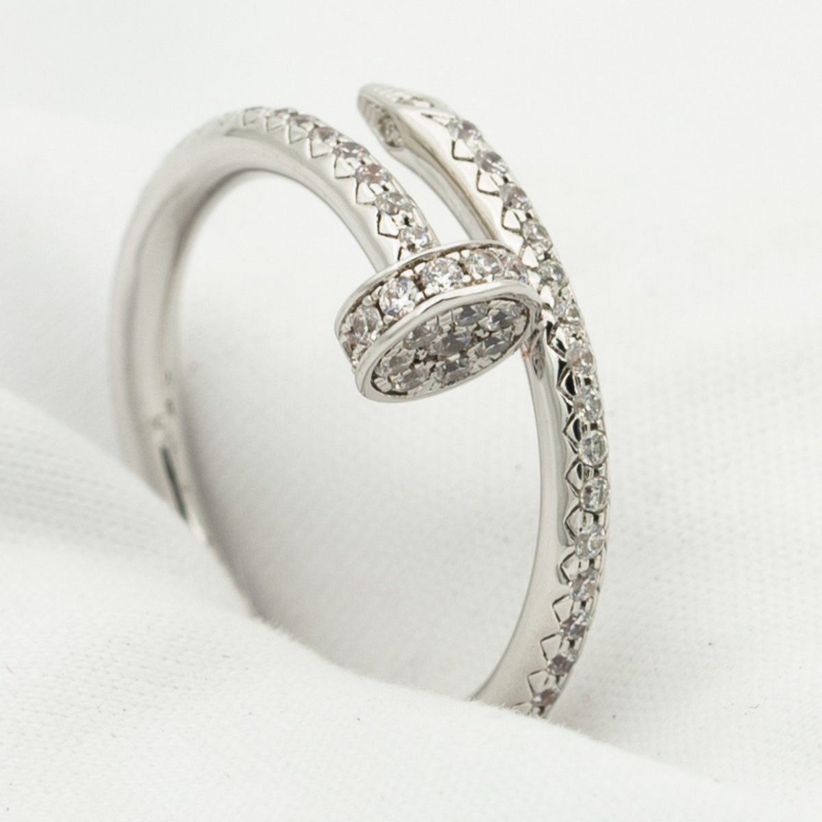 [VA]JUSTE RING 1.8MM SILVER DIAMONDS