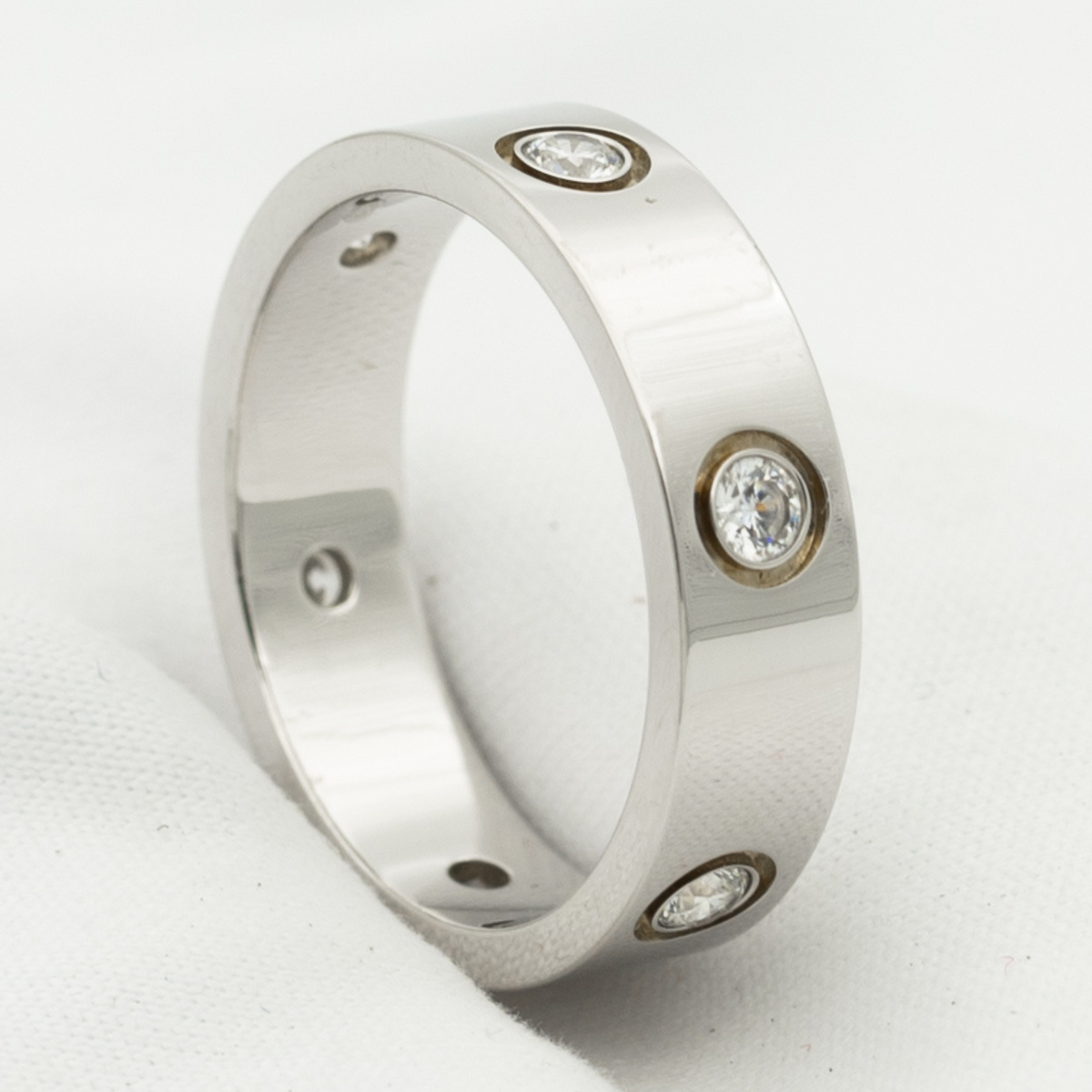[VA]LOVE RING 5,5MM 6 DIAMANTEN SILBER