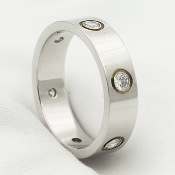 [VA]LOVE RING 5,5MM 6 DIAMANTEN SILBER