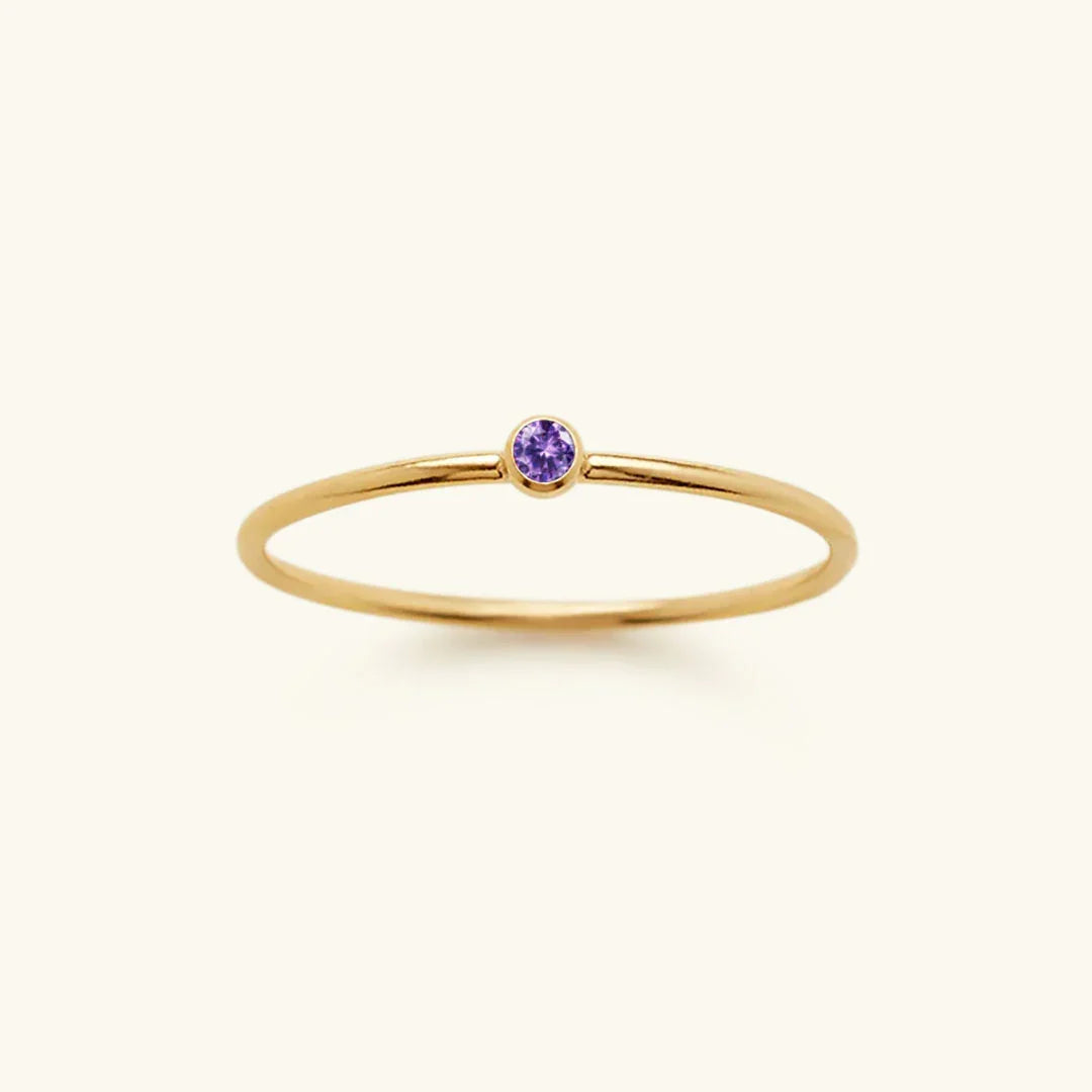 [VA]Amelia Birthstone Stacker Ring