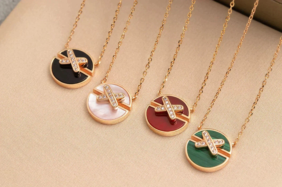 [VA]ROSEGOLD-DIAMANT-HALSKETTE VON JEUX DE