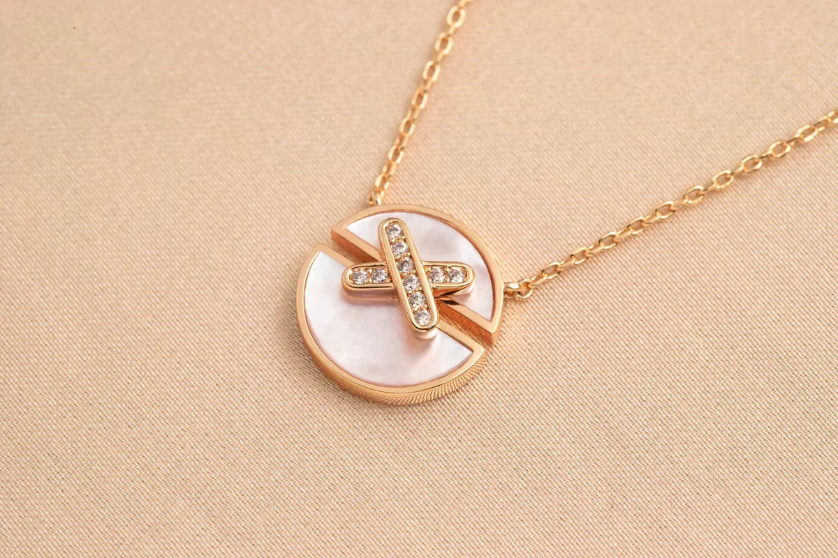 [VA]ROSEGOLD-DIAMANT-HALSKETTE VON JEUX DE