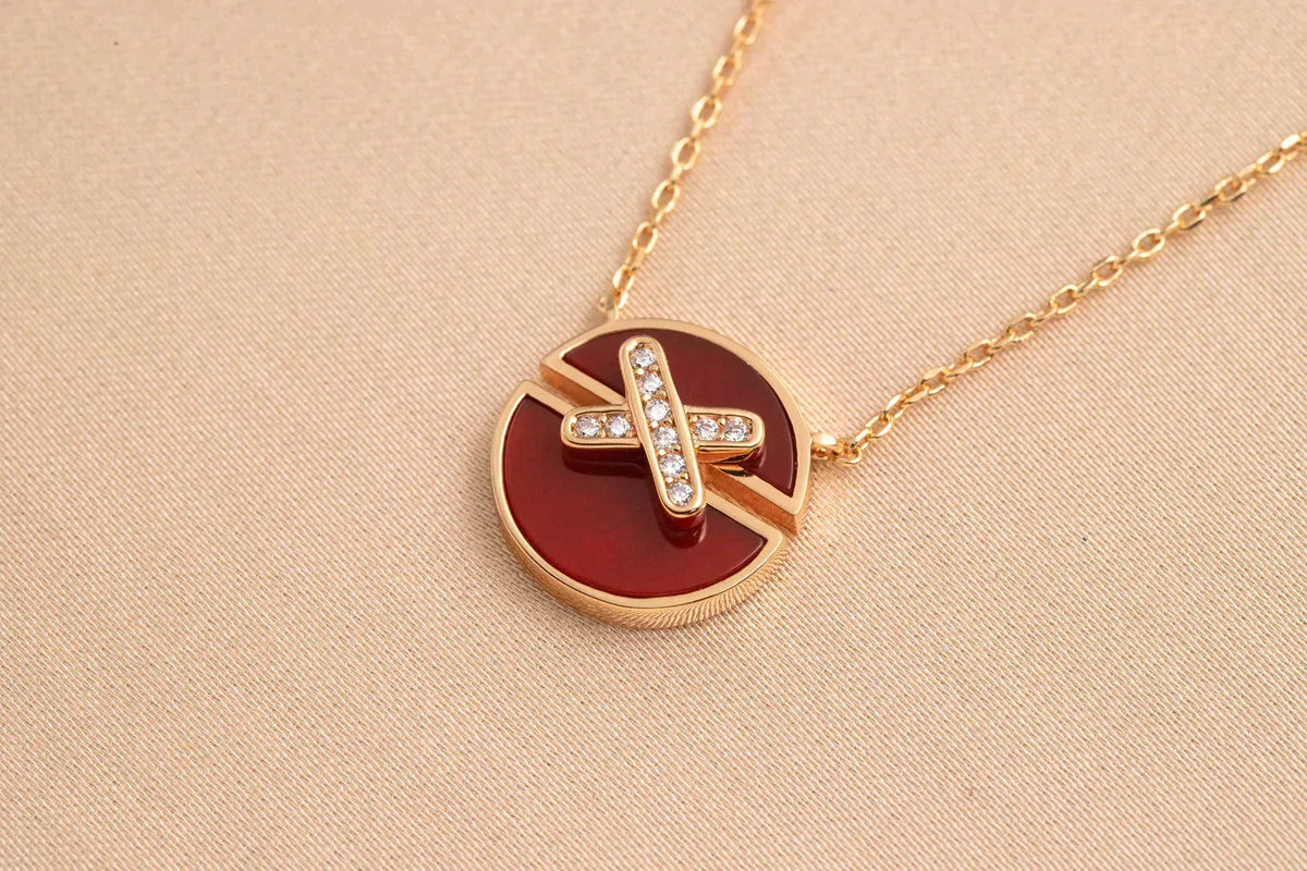 [VA]ROSEGOLD-DIAMANT-HALSKETTE VON JEUX DE