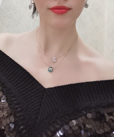 [VA]JEUX DE PINK GOLD DIAMOND NECKLACE