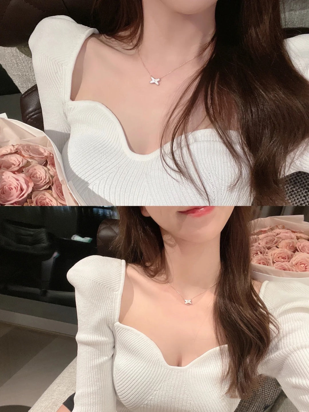 [VA]JEUX DE NECKLACE 1 DIAMANT