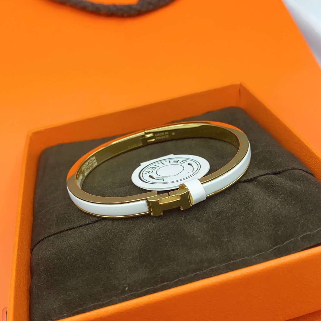 [VA]CLASSIC HM CLIC WEISSES 8MM EMAILLE-ARMBAND