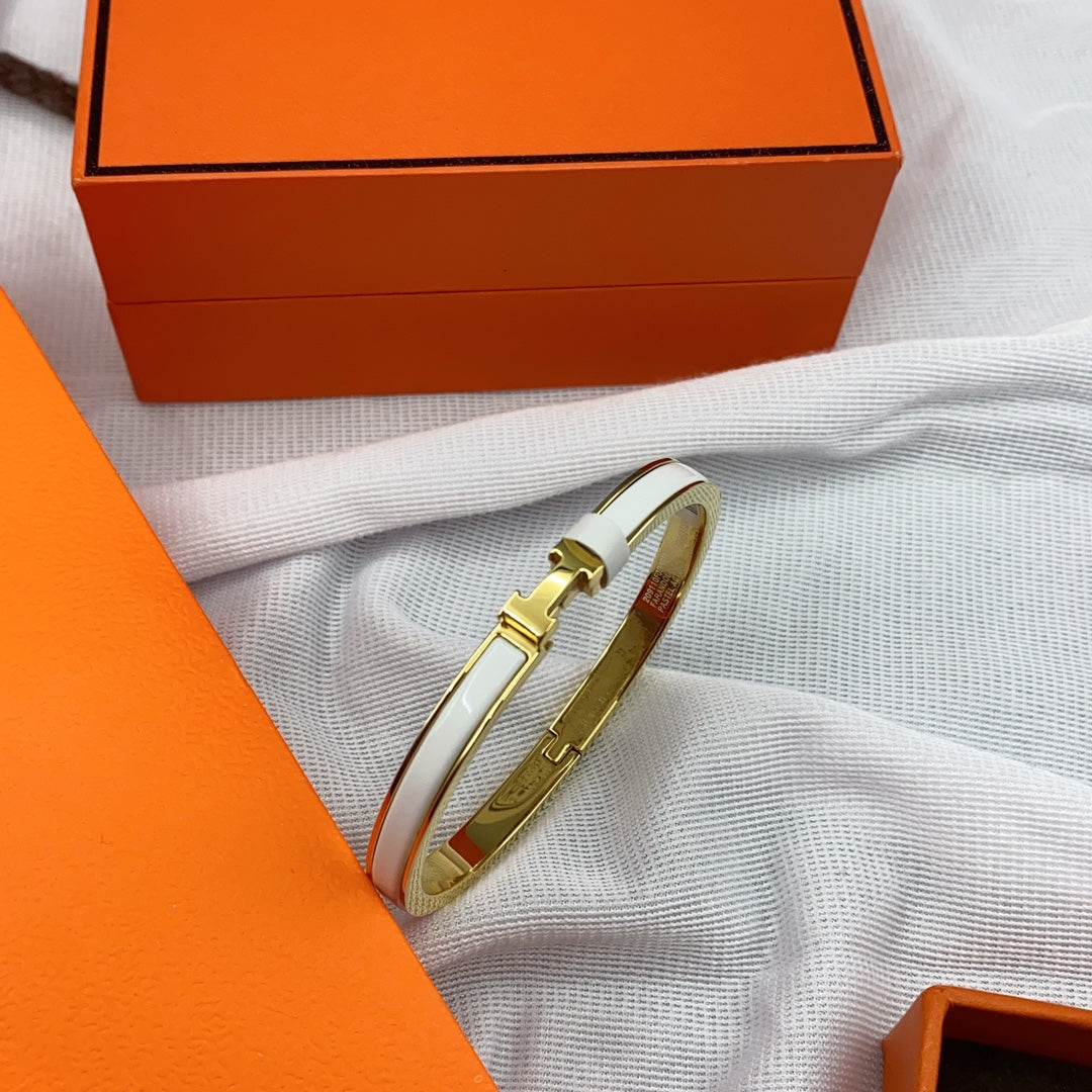 [VA]CLASSIC HM CLIC WEISSES 8MM EMAILLE-ARMBAND