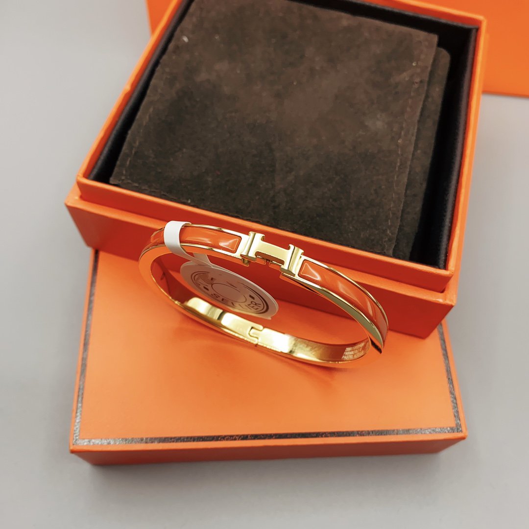 [VA]CLASSIC HM CLIC RED 8MM ENAMEL BRACELET