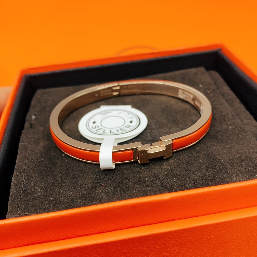 [VA]KLASSISCHES HM CLIC ROTES 8MM EMAILLE-ARMBAND