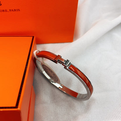 [VA]CLASSIC HM CLIC RED 8MM ENAMEL BRACELET
