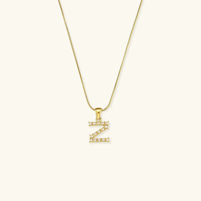 [VA]Augustine Initial Letter Pearl Necklace