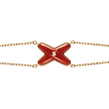 [VA]JEUX ARMBAND KARNELIAN ROSÉGOLD 1 DIAMANT