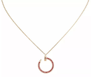 [VA]JUSTE HALSKETTE GOLD ROT DIAMANTEN